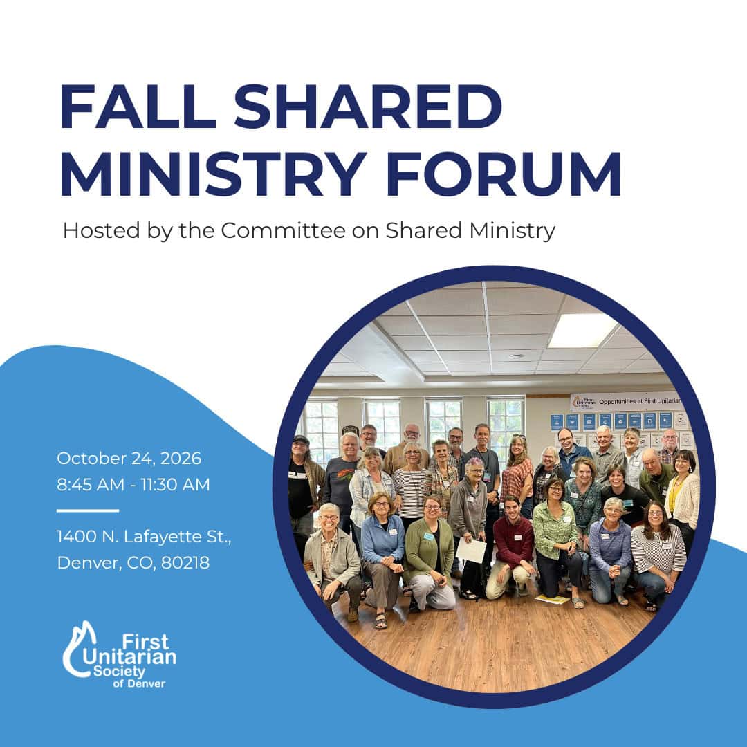 Fall Shared Ministry Forum